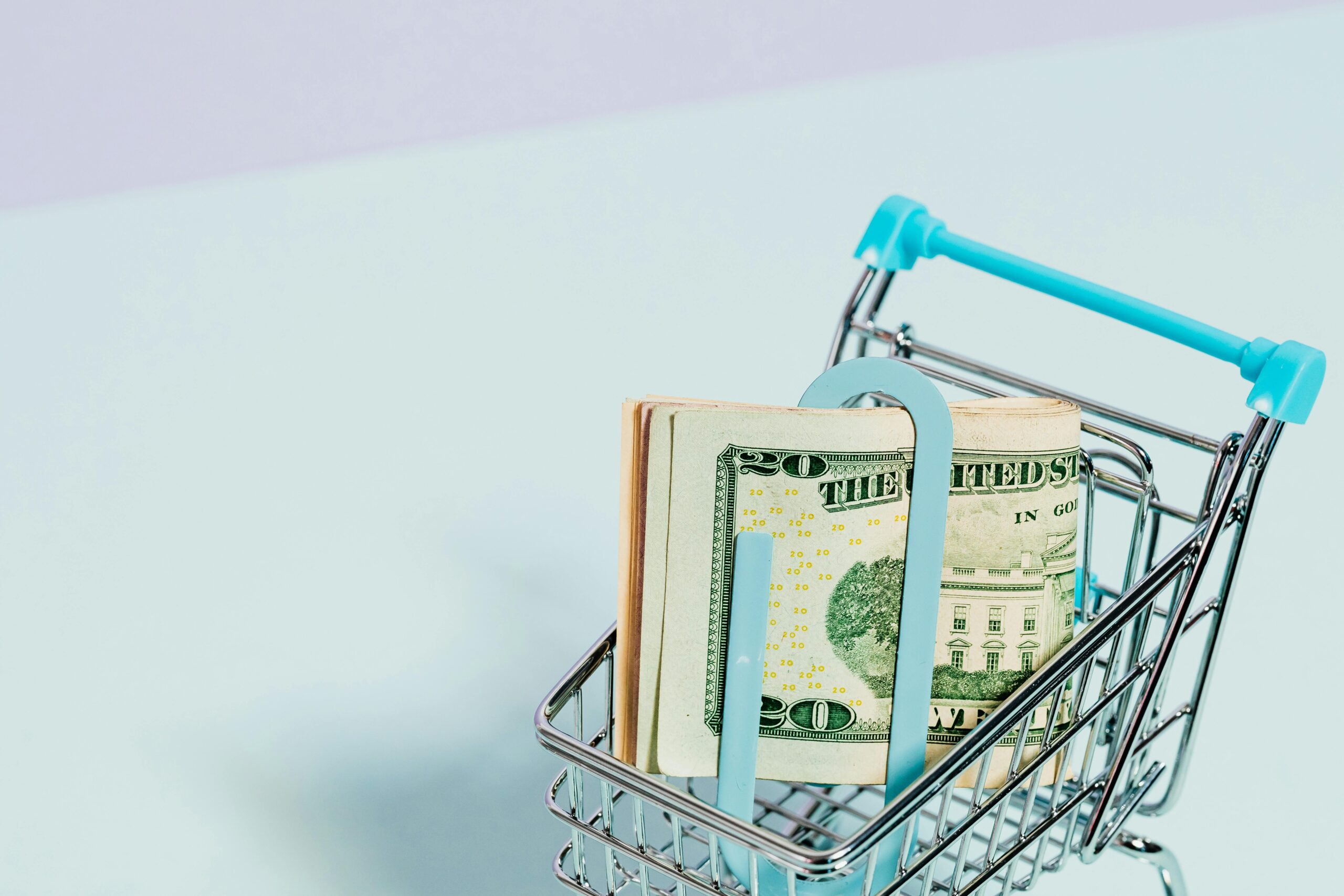 Image showing money on a cart representing purchasing power